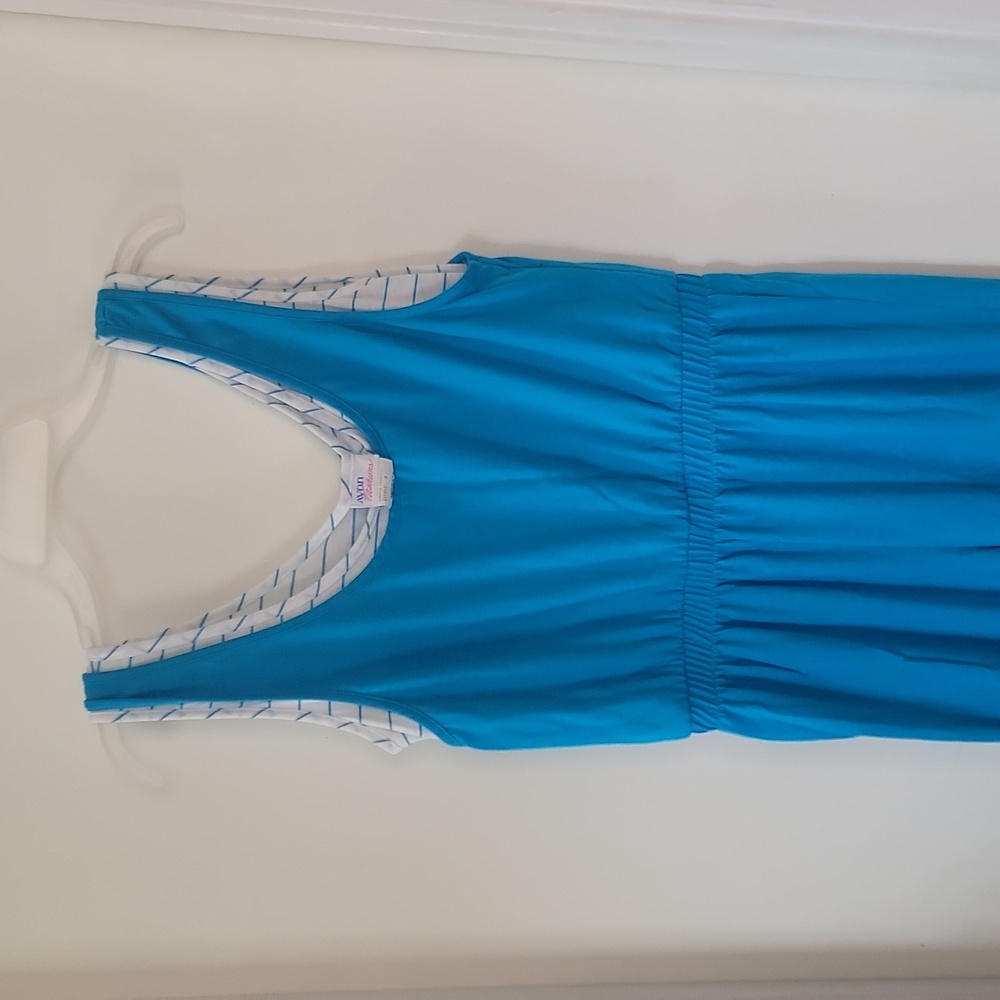 Avon Fashion Blue Romper Jumpsuit Size Large